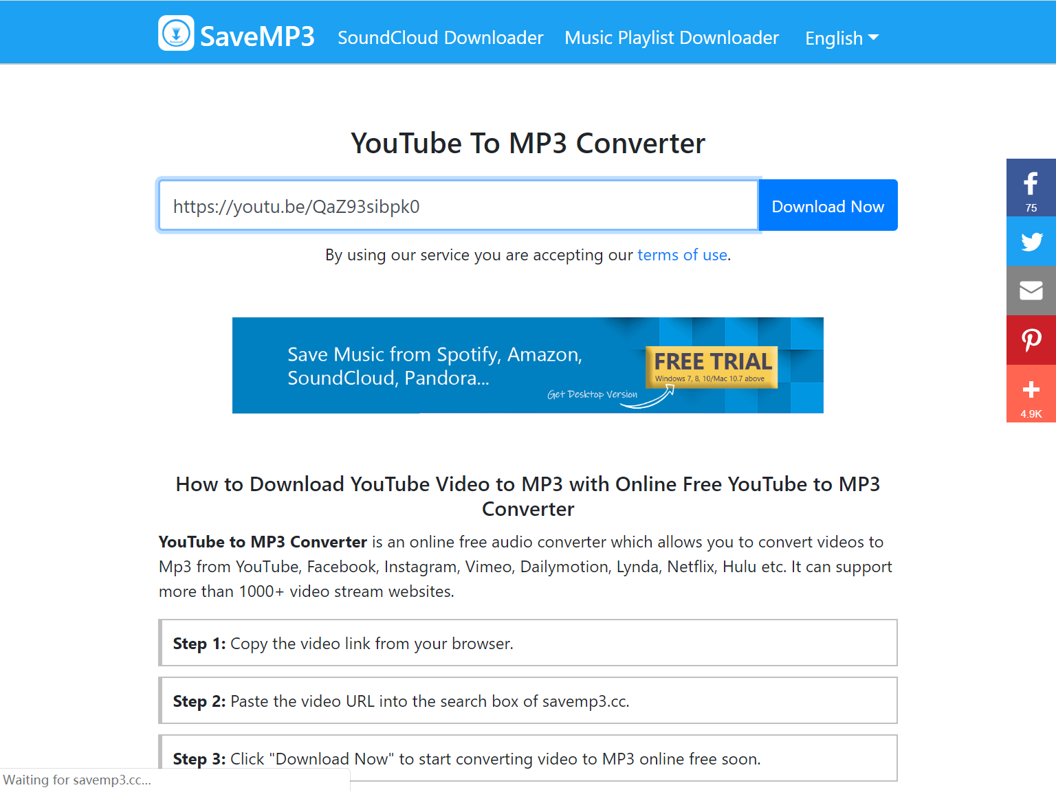 download youtube video to mp3 320